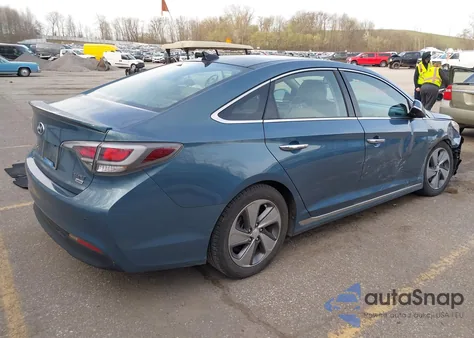2016 Hyundai Sonata Hybrid Limited from USA, damaged, VIN KMHE34L11GA018838
